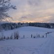 Paysage de neige au Barboux Montagnes du Jura